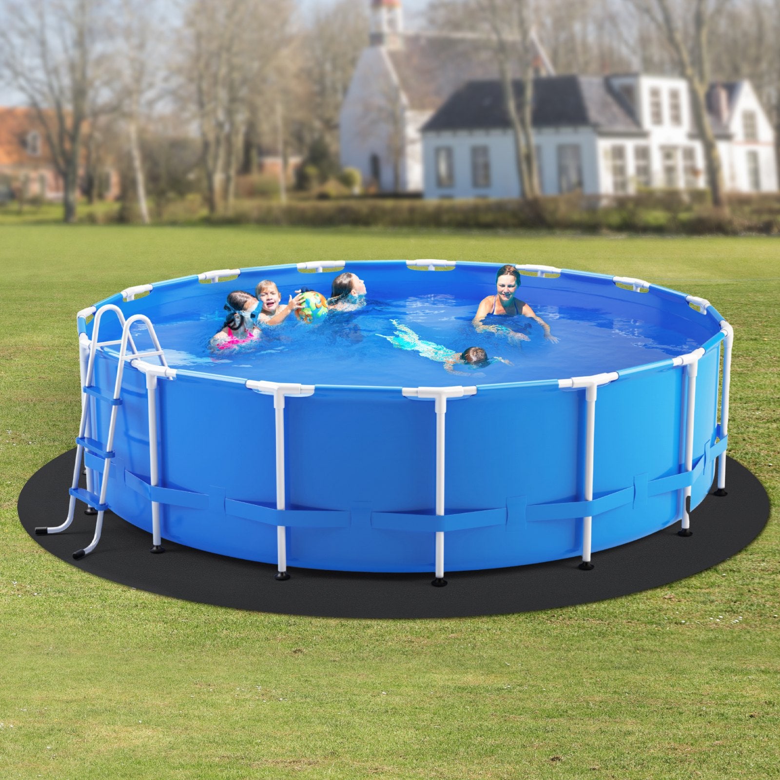 Baseino dugno paklotas VEVOR 21R, 6,4 m apvalus