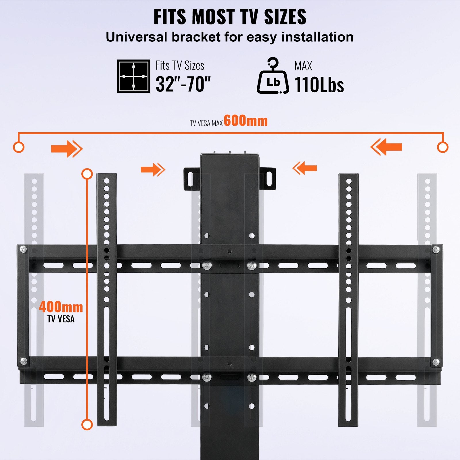 Motorizuotas televizoriaus laikiklis VEVOR TV Lift, skirtas 26–60 colių ekranams