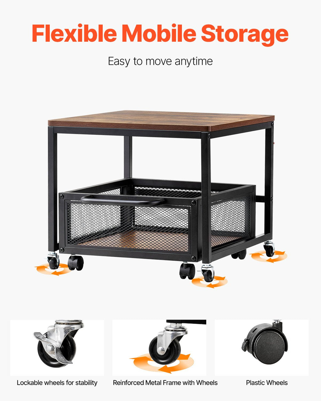 Mini šaldytuvo stovas VEVOR YNS-05, 90 kg apkrova