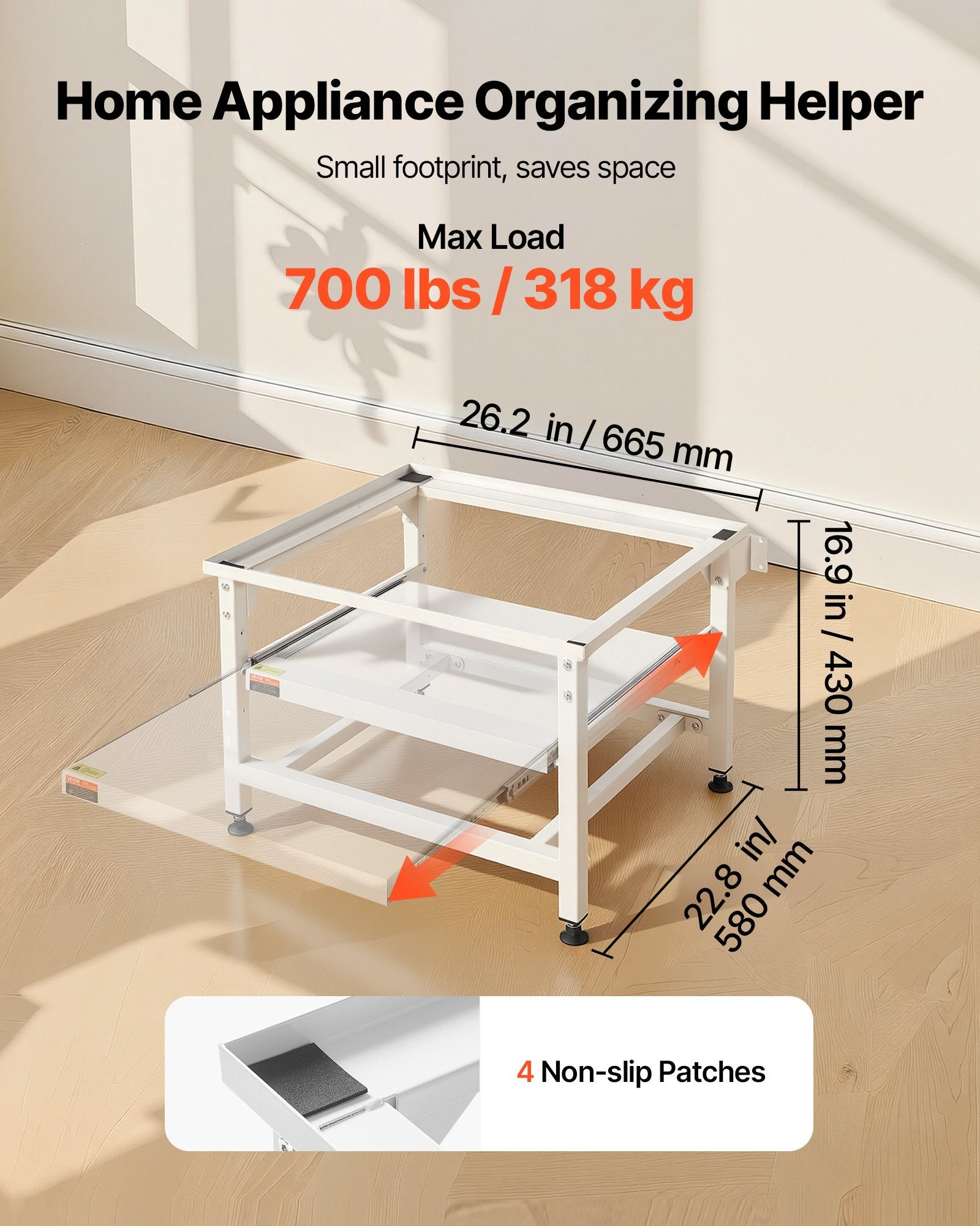 Skalbimo mašinos stovas VEVOR 999S, 410 mm aukščio
