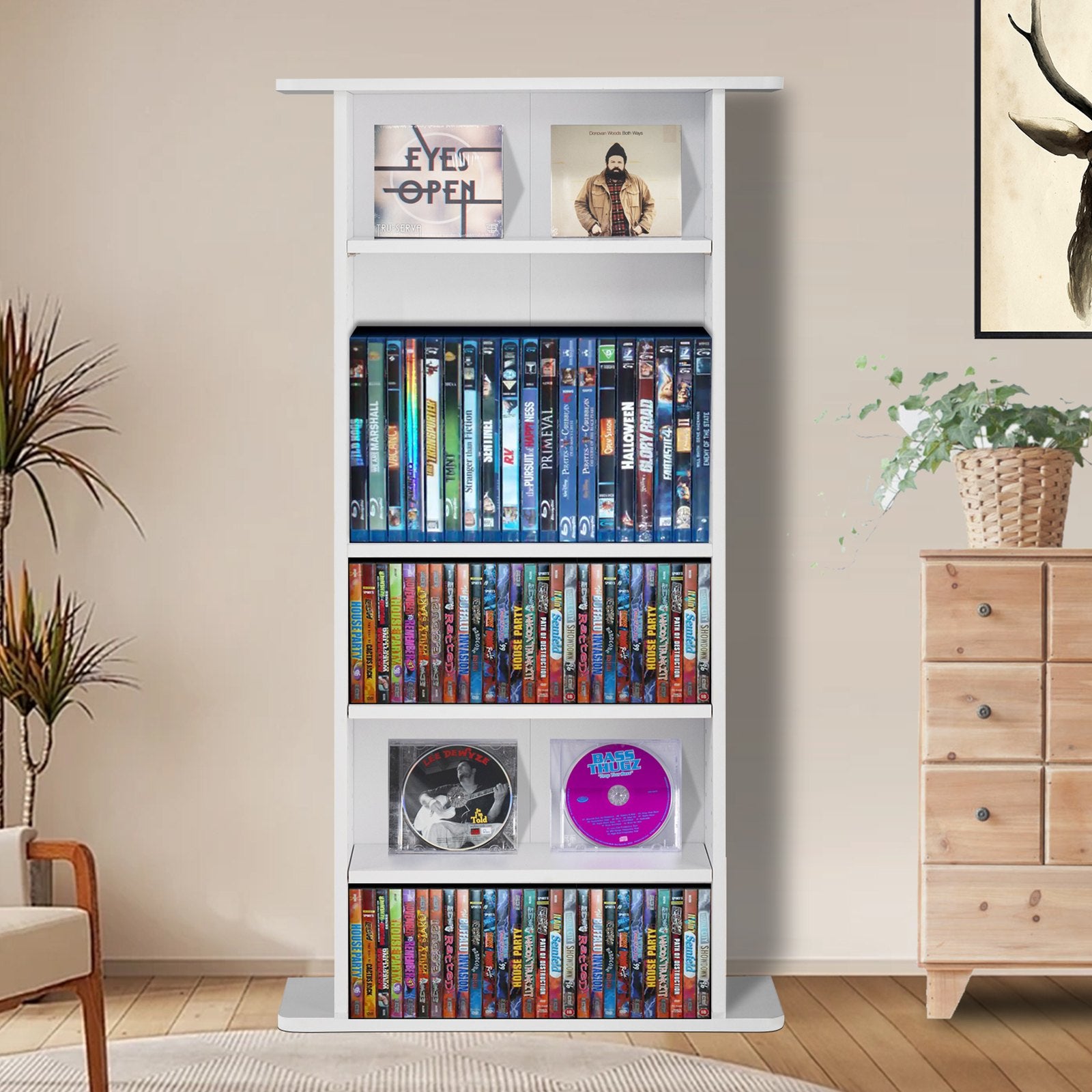 Medijos laikymo spinta VEVOR KLDS-01, 5 lentynos, iki 240 CD