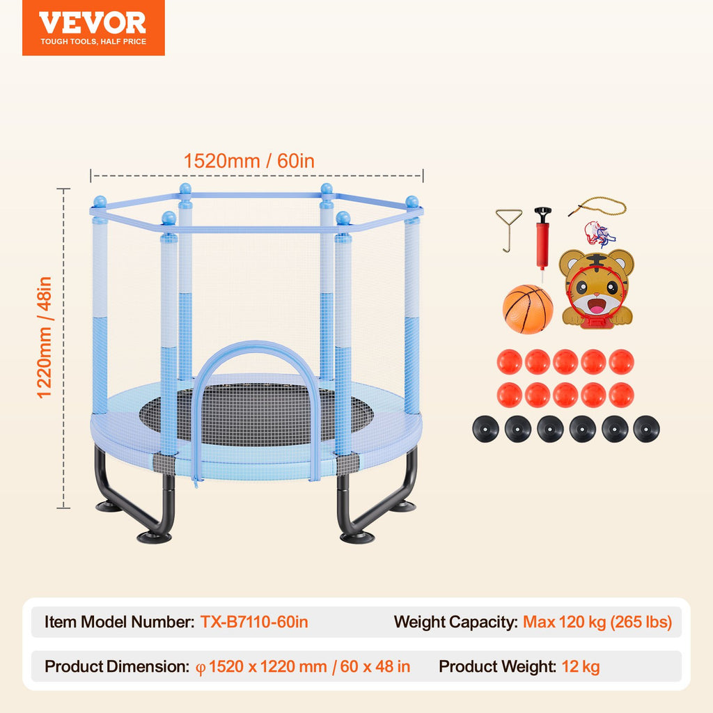 Batutas vaikams VEVOR TX-B7110-60in, 152 cm skersmens