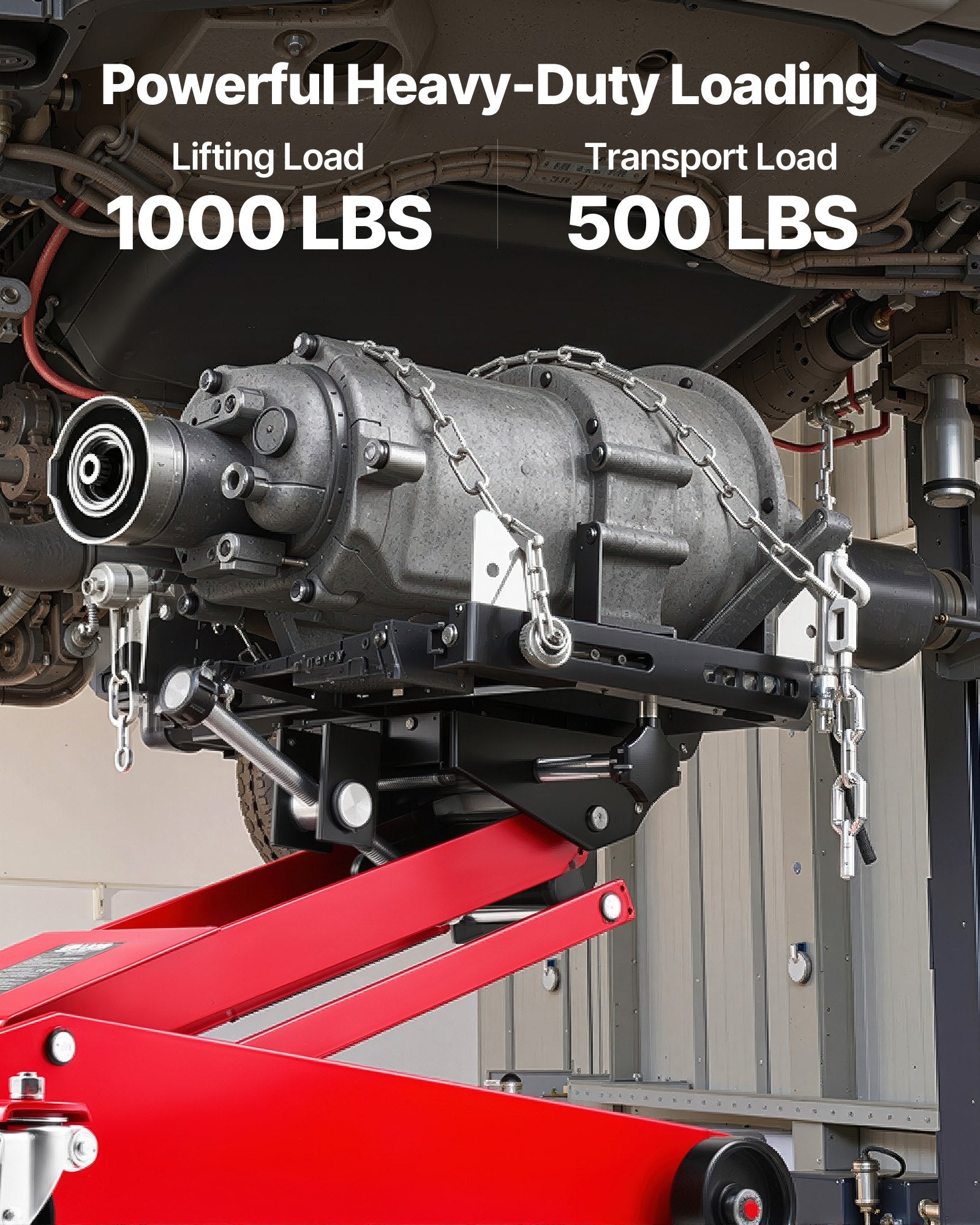 Žemo profilio transmisinis keltuvas VEVOR YSQ-A-050, 0,45 t
