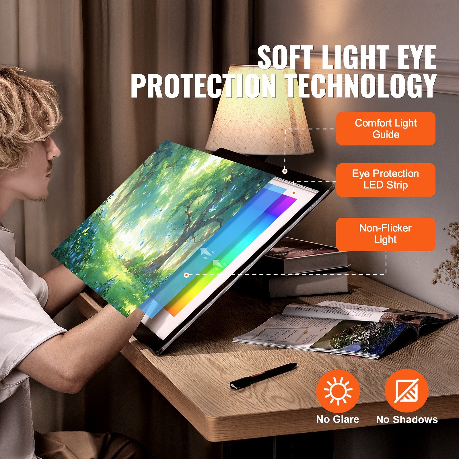 LED perpiešimo lenta VEVOR A2-D23, A2 formatas