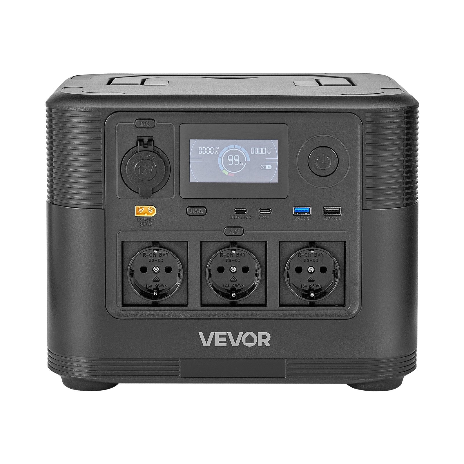 Nešiojama įkrovimo stotelė su saulės baterija VEVOR M9, 1800W