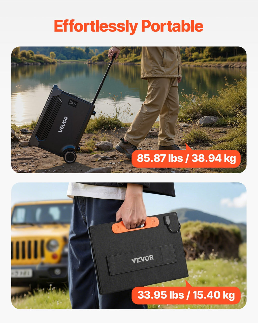 Nešiojama įkrovimo stotelė VEVOR LW3000, 3000W