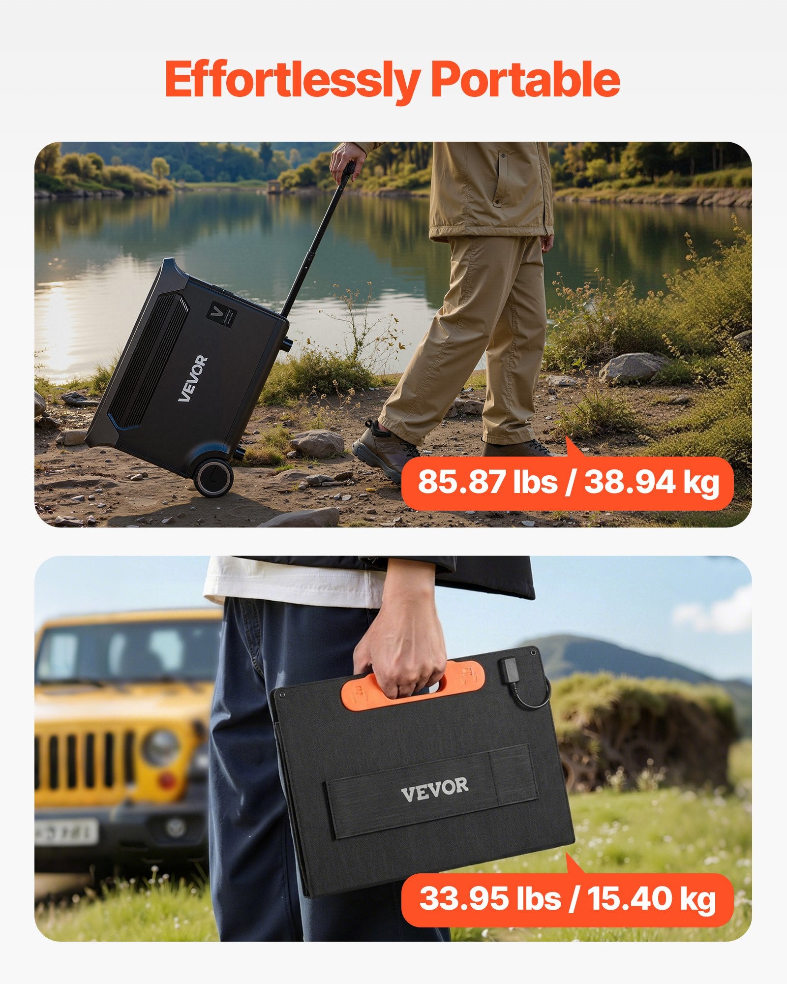 Nešiojama įkrovimo stotelė VEVOR LW3000, 3000W