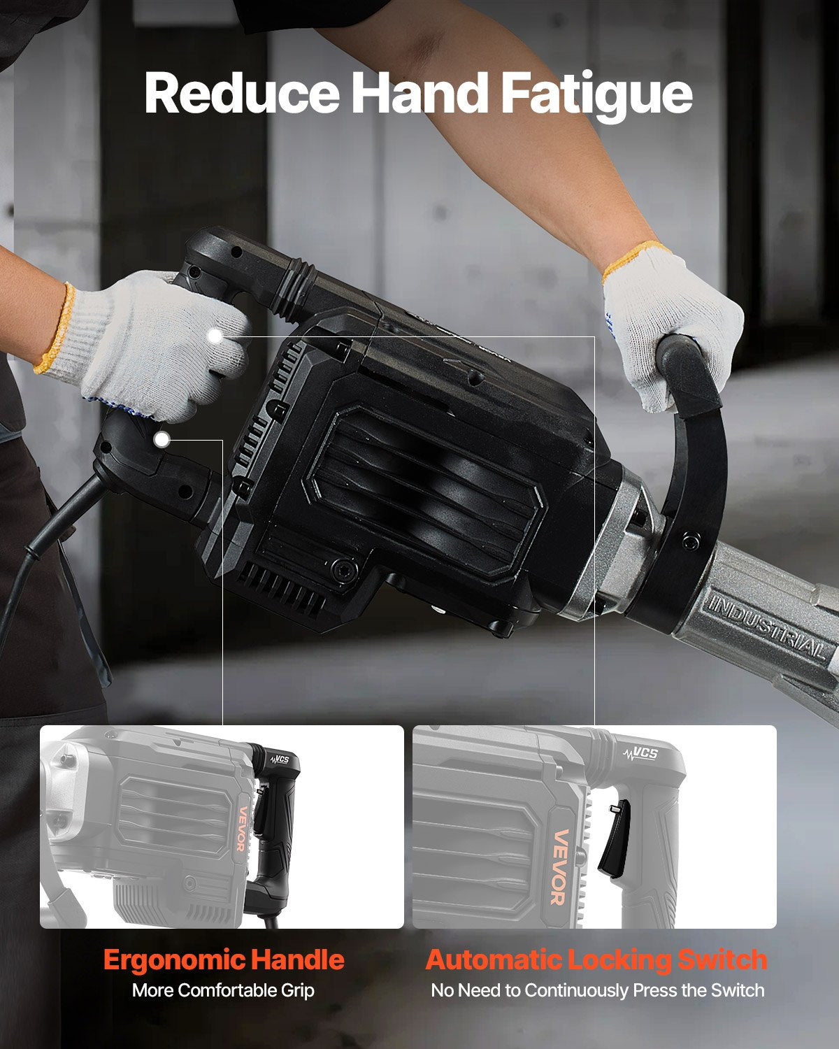 Atskeliamasis kūjis VEVOR 6506, 3000 W