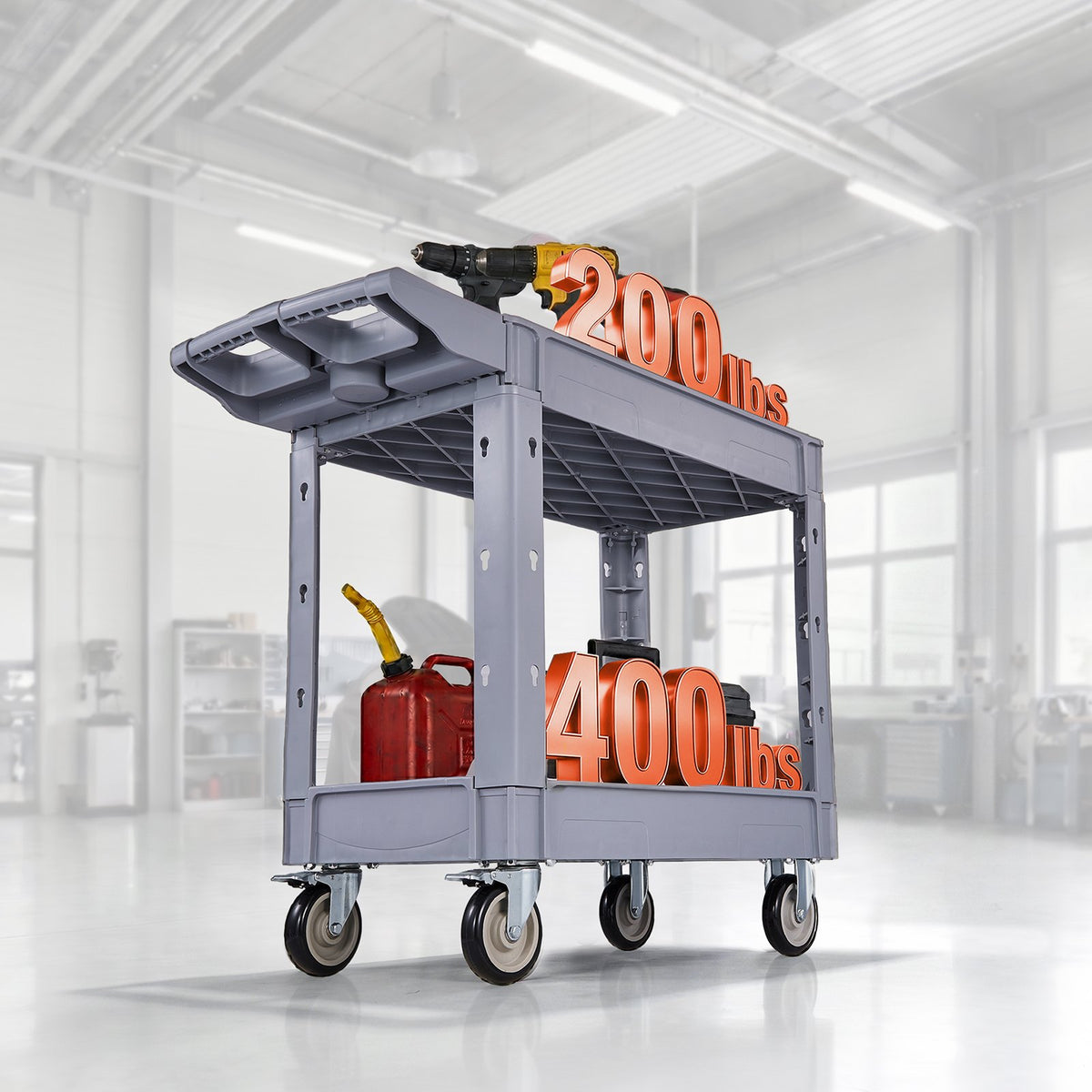 Serviso vežimėlis VEVOR JY-2Z-gray, 250 kg keliamoji galia