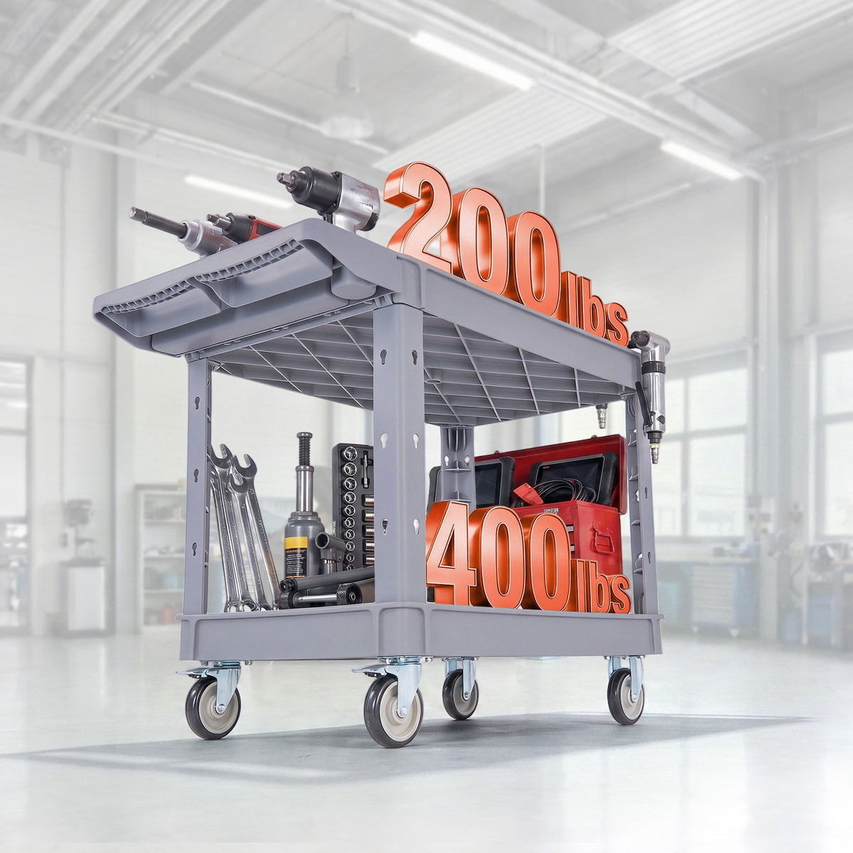 Vežimėlis įrankiams VEVOR JY-BC-gray, 250 kg keliamoji galia