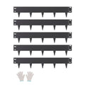 Metalinis vejos atitvaras VEVOR ZY-39X4-5Black, 5 vnt.