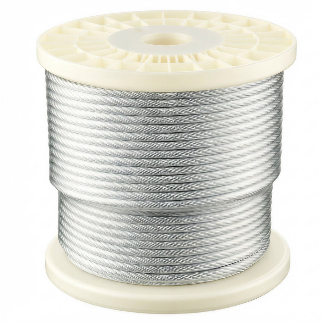 Plieninis trosas VEVOR QD001-018, 6,35 mm x 76,2 m