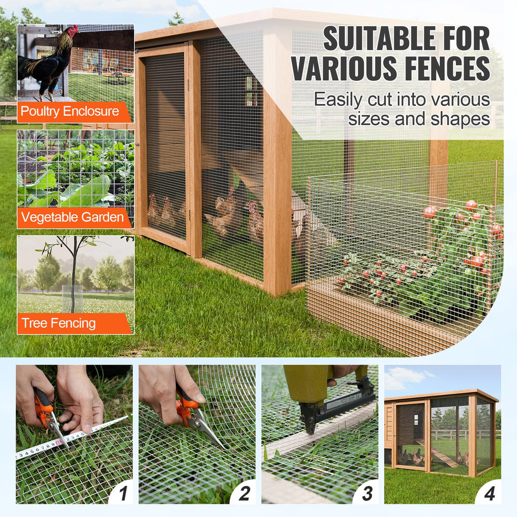 Metalinis tinklas VEVOR SS121248100G, 1,22 x 30,48 m