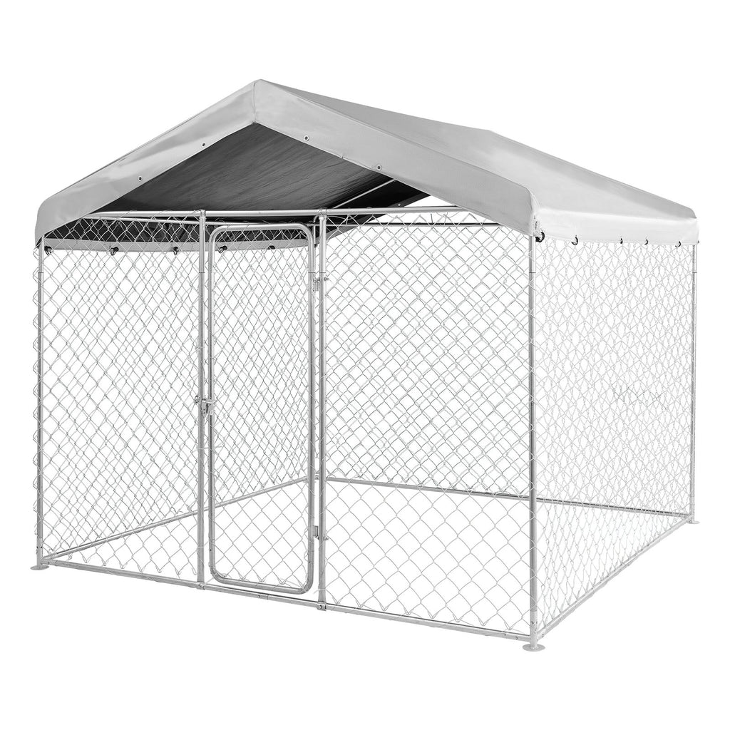 Lauko voljeras šunims VEVOR SKU2025005, 2,3 x 2,3 x 2,15 m