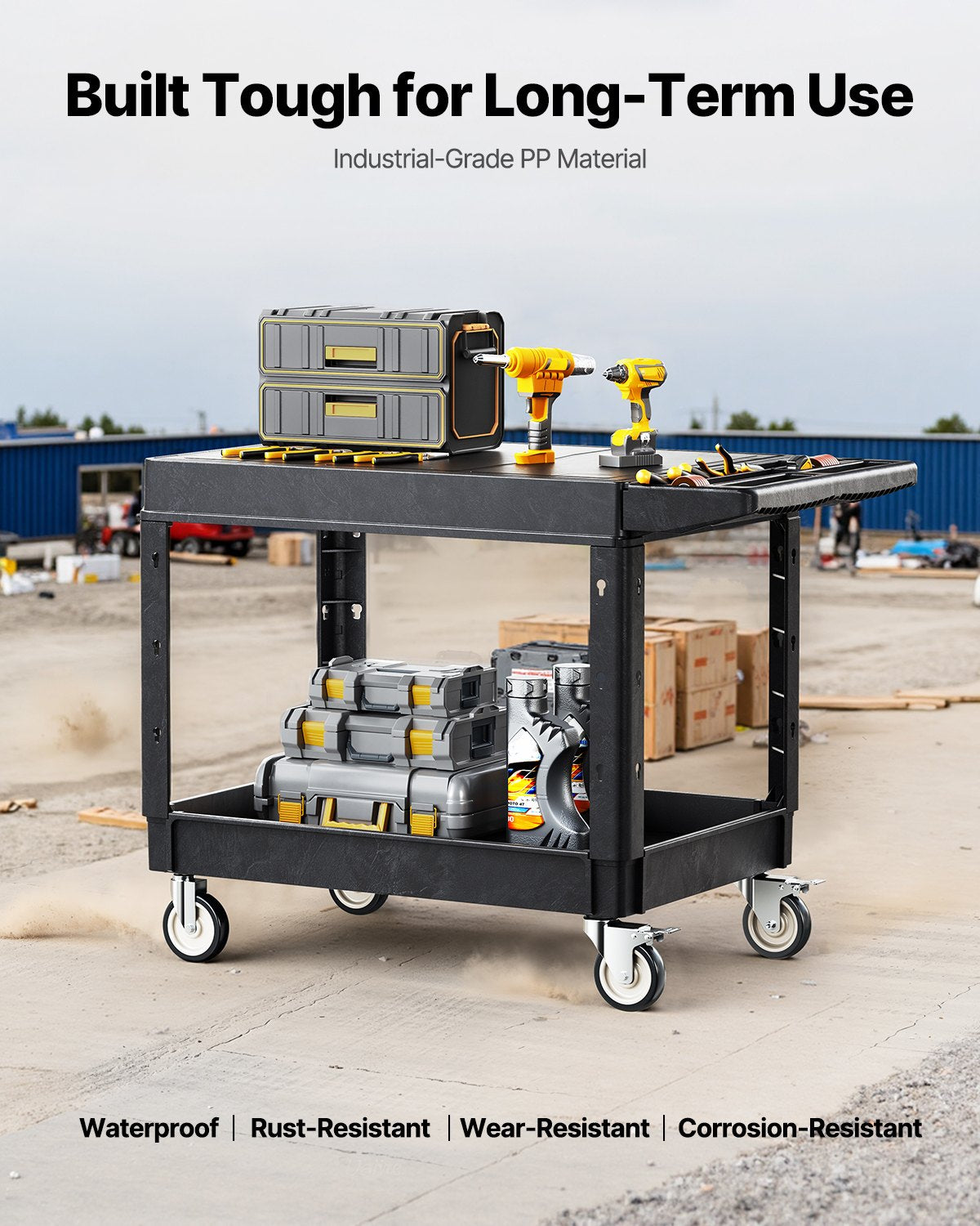 Vežimėlis įrankiams ir prekėms VEVOR SYTCSS03, 250 kg keliamoji galia