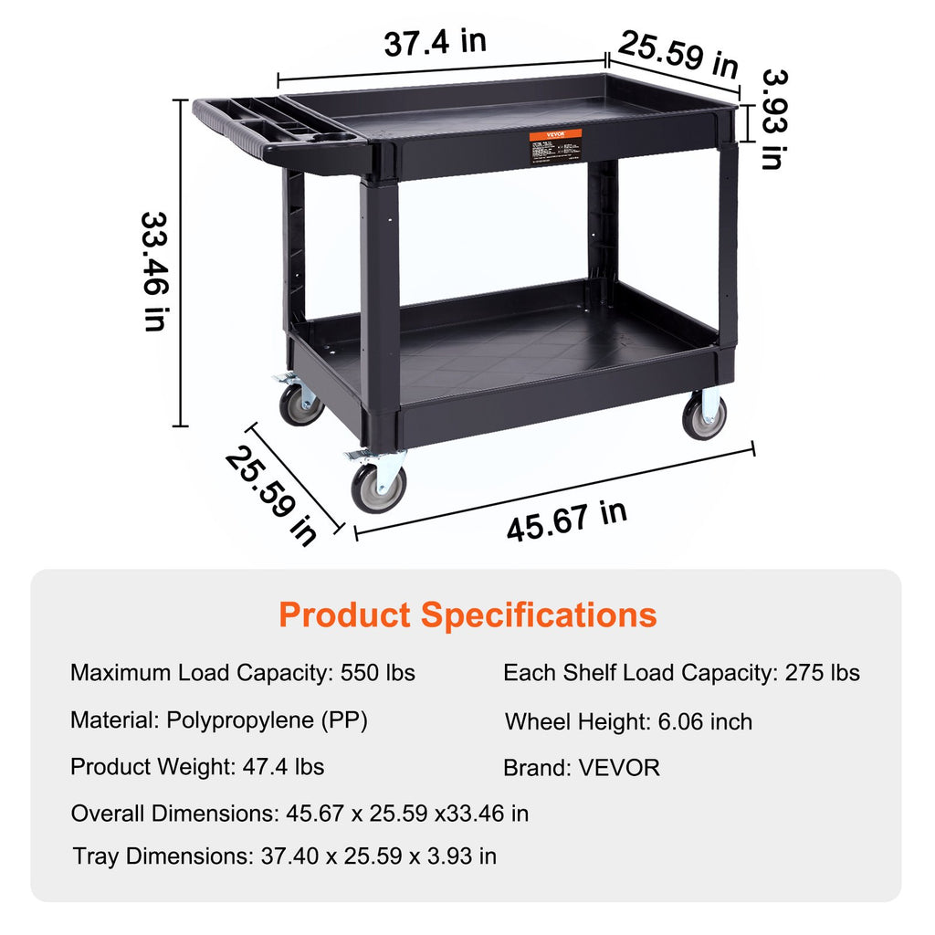 Vežimėlis įrankiams VEVOR JY-UC02C, 249,5 kg apkrova