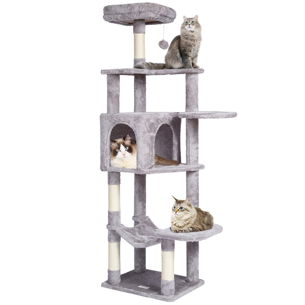 Draskyklė-namelis katėms VEVOR CAT792, 154 cm aukščio