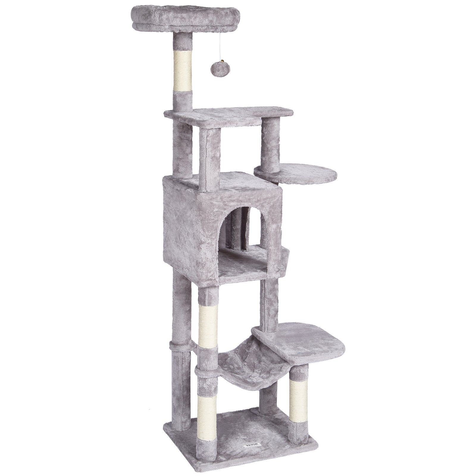 Draskyklė-namelis katėms VEVOR CAT792, 154 cm aukščio