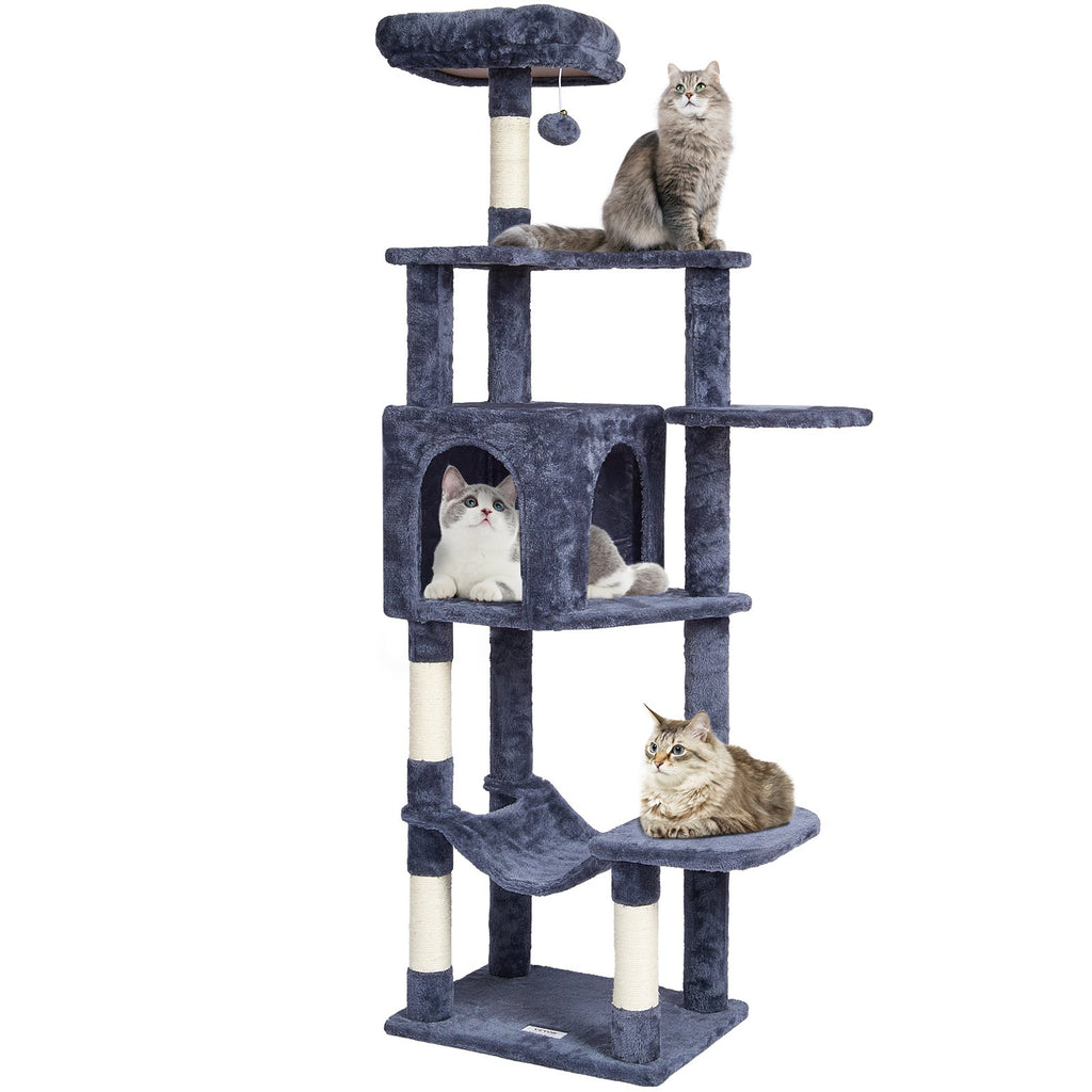 Draskyklė-namelis katėms VEVOR CAT792, 154 cm aukščio
