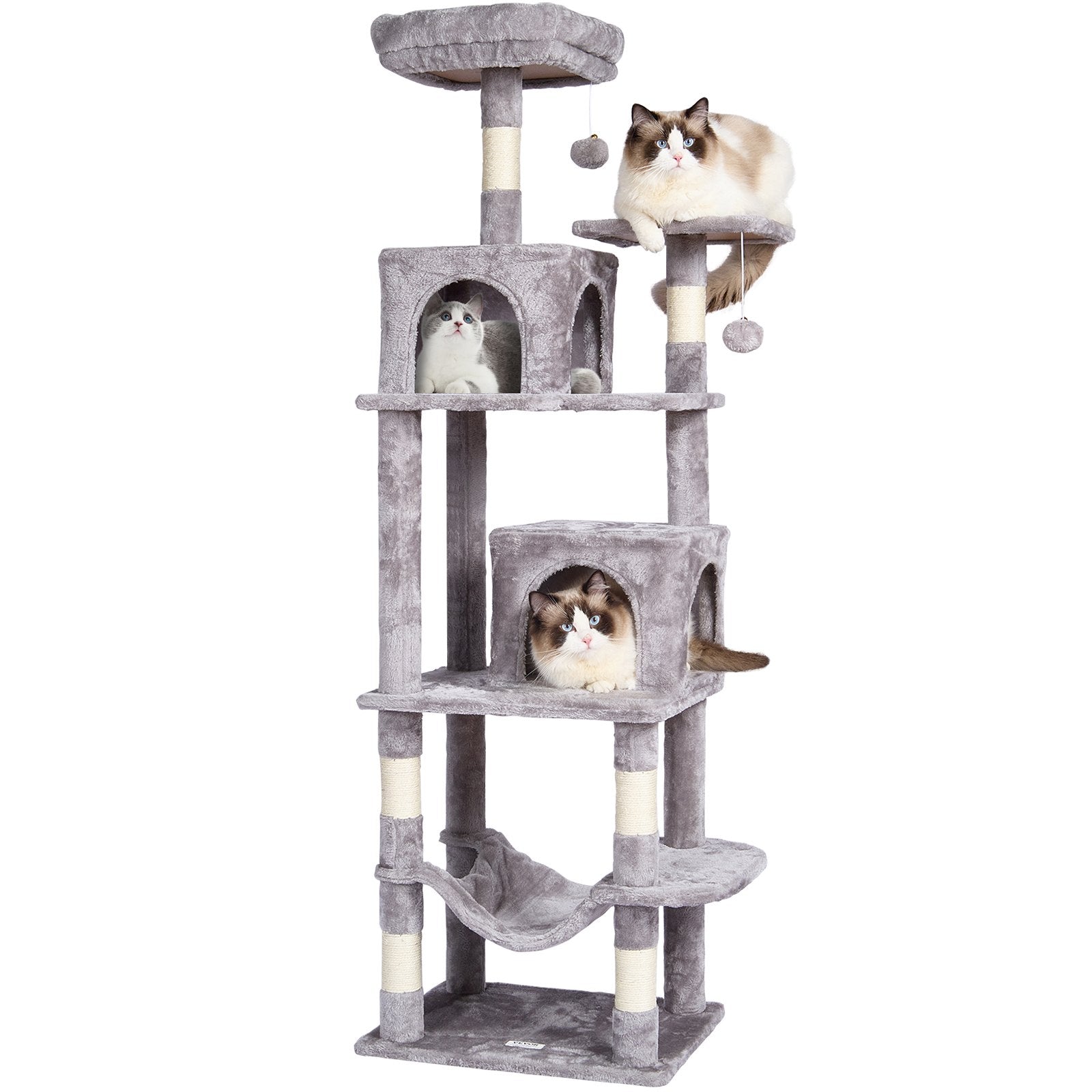 Draskyklė-namelis katėms VEVOR CAT793, 160 cm aukščio