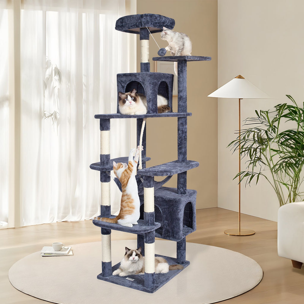 Draskyklė-namelis katėms VEVOR CAT795, 183 cm aukščio