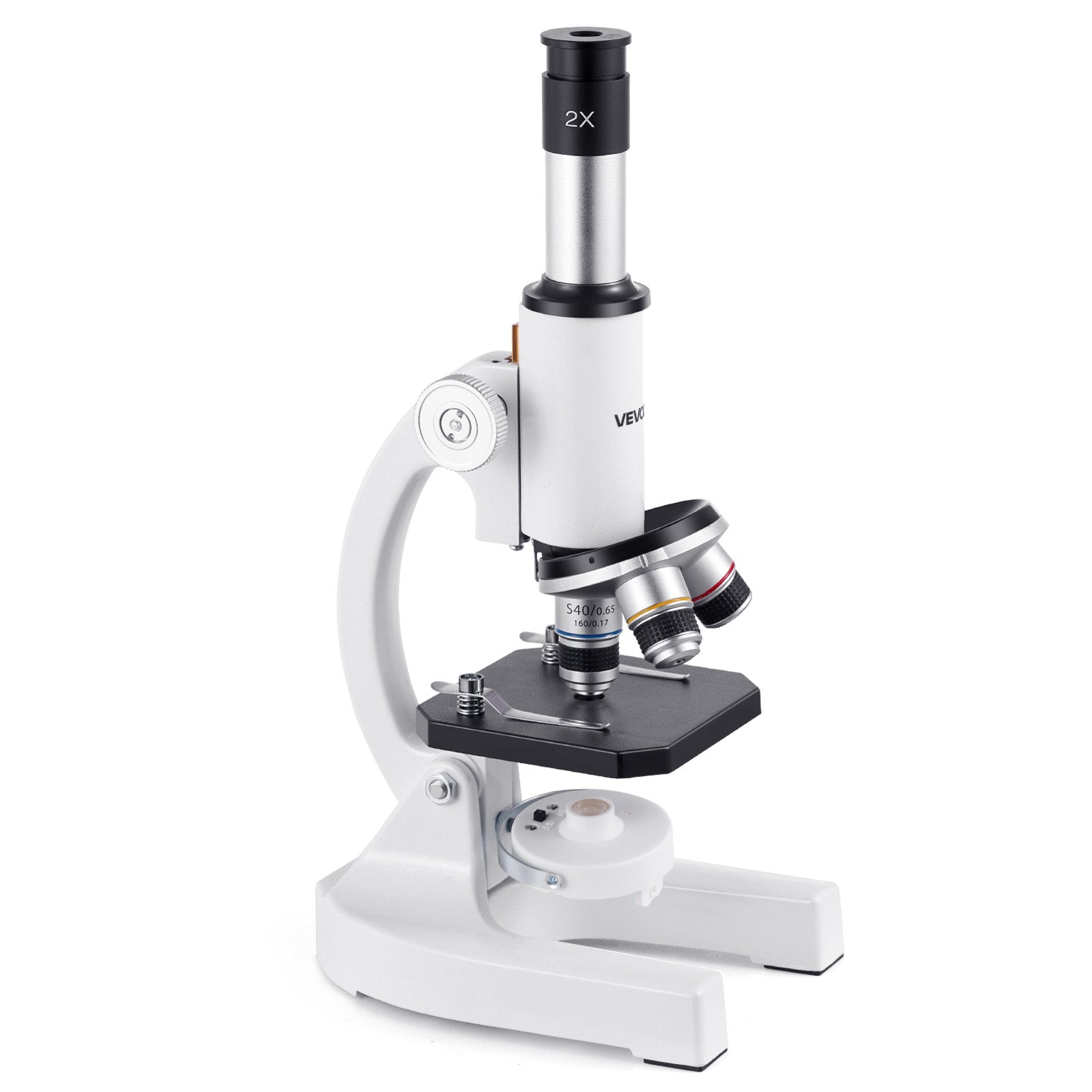 Monokulinis mikroskopas VEVOR xsp-01A, 40-2000x padidinimas