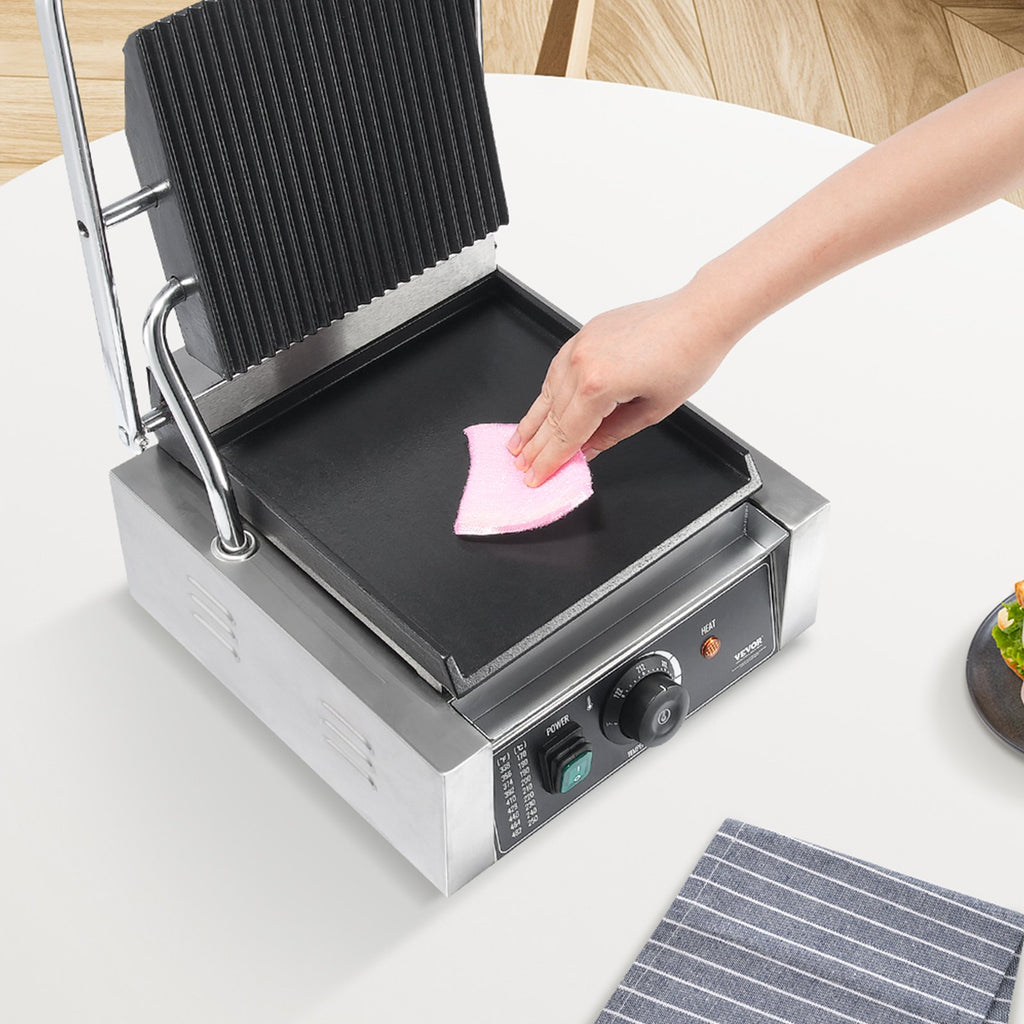 Kontaktinis panini grilis VEVOR HT-811A, 1800W