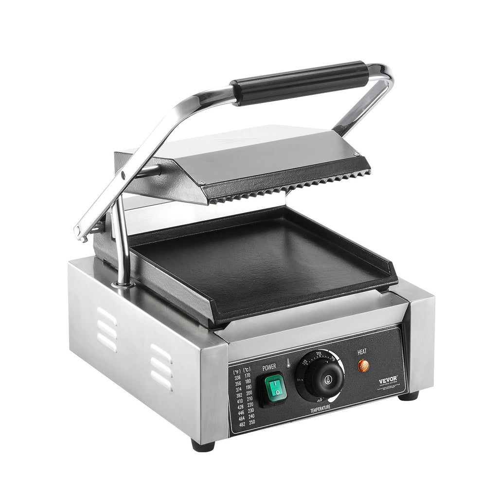 Kontaktinis panini grilis VEVOR HT-811A, 1800W