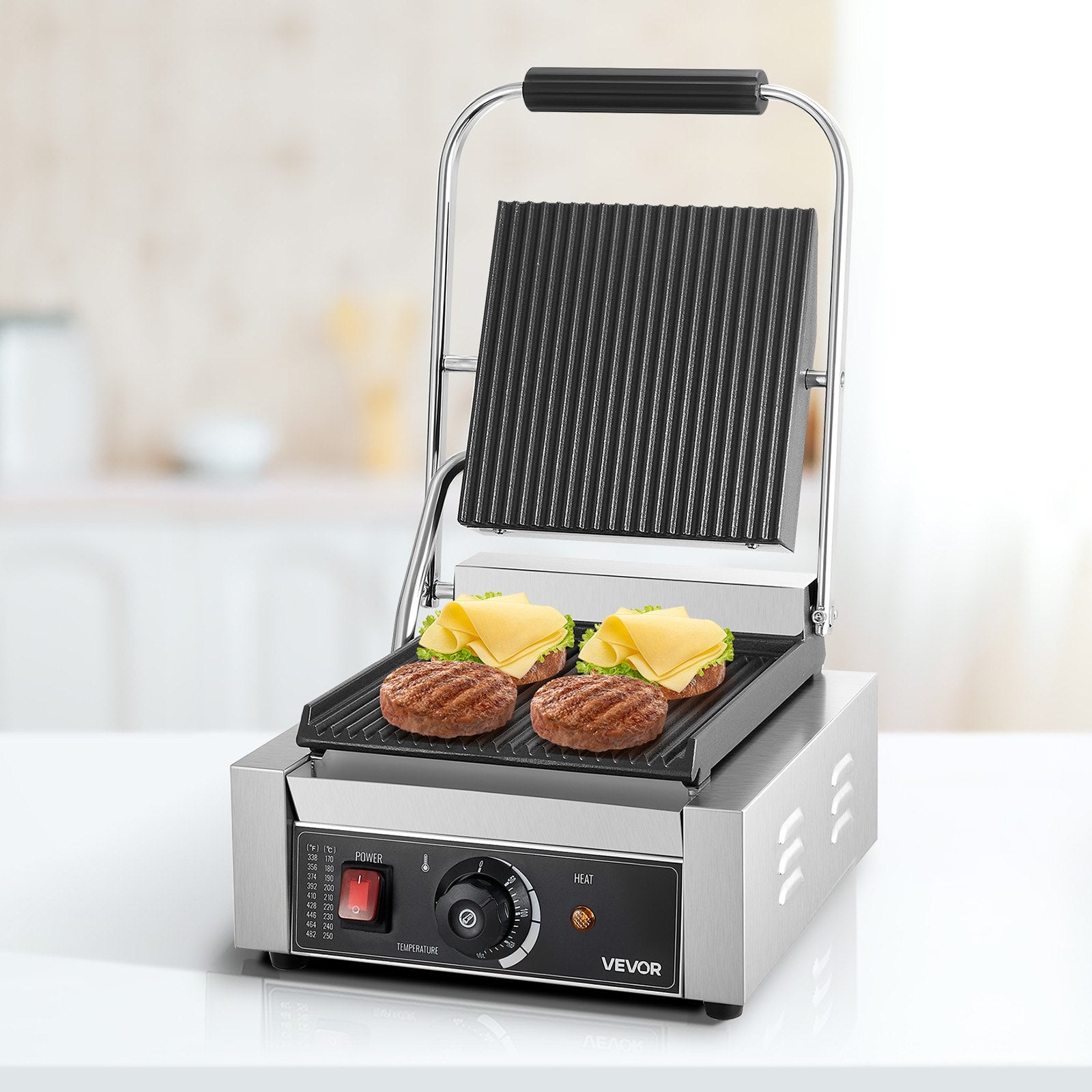 Profesionalus kontaktinis grilis VEVOR YS-811B-EU, 1800 W