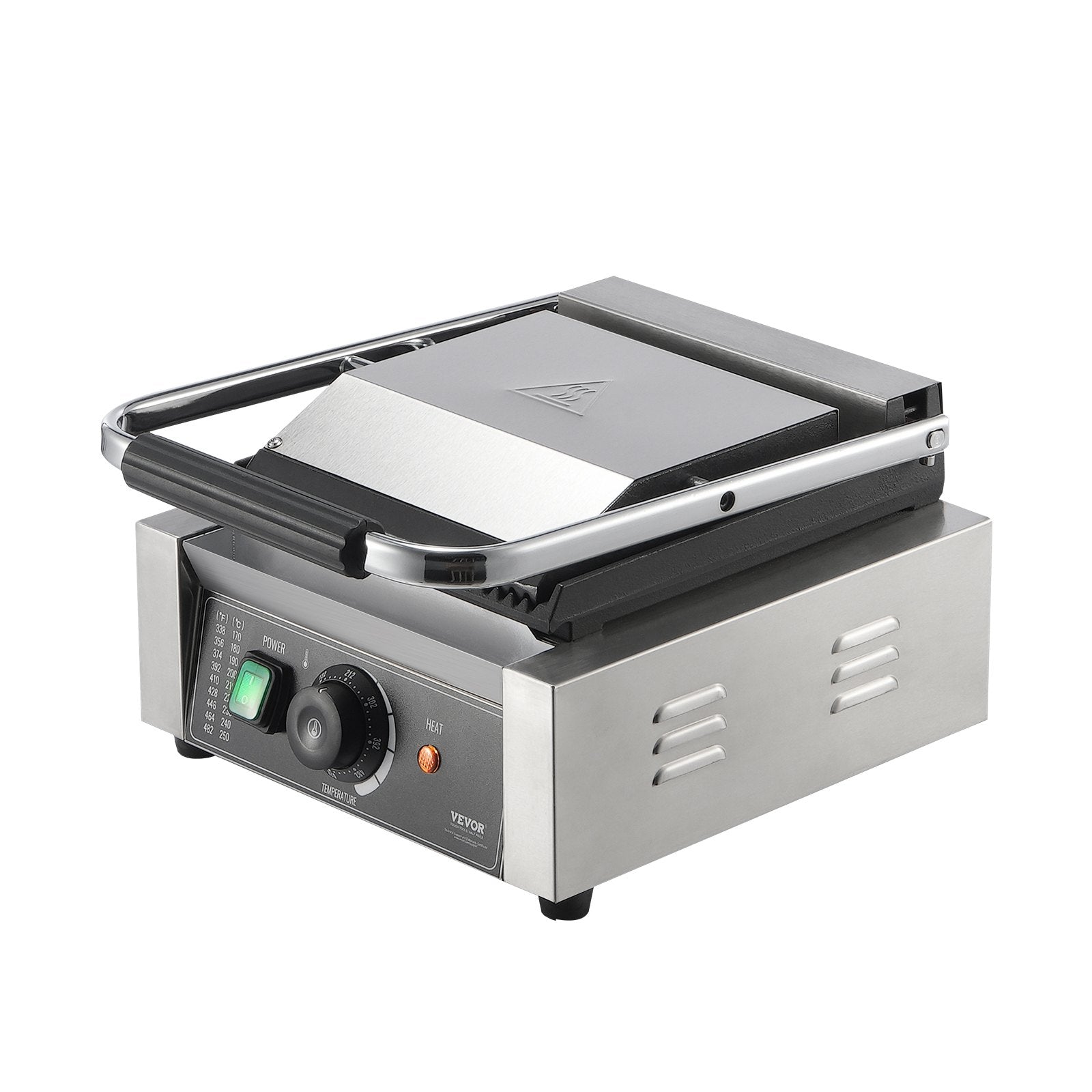 Kontaktinis panini grilis VEVOR HT-811, 1800W