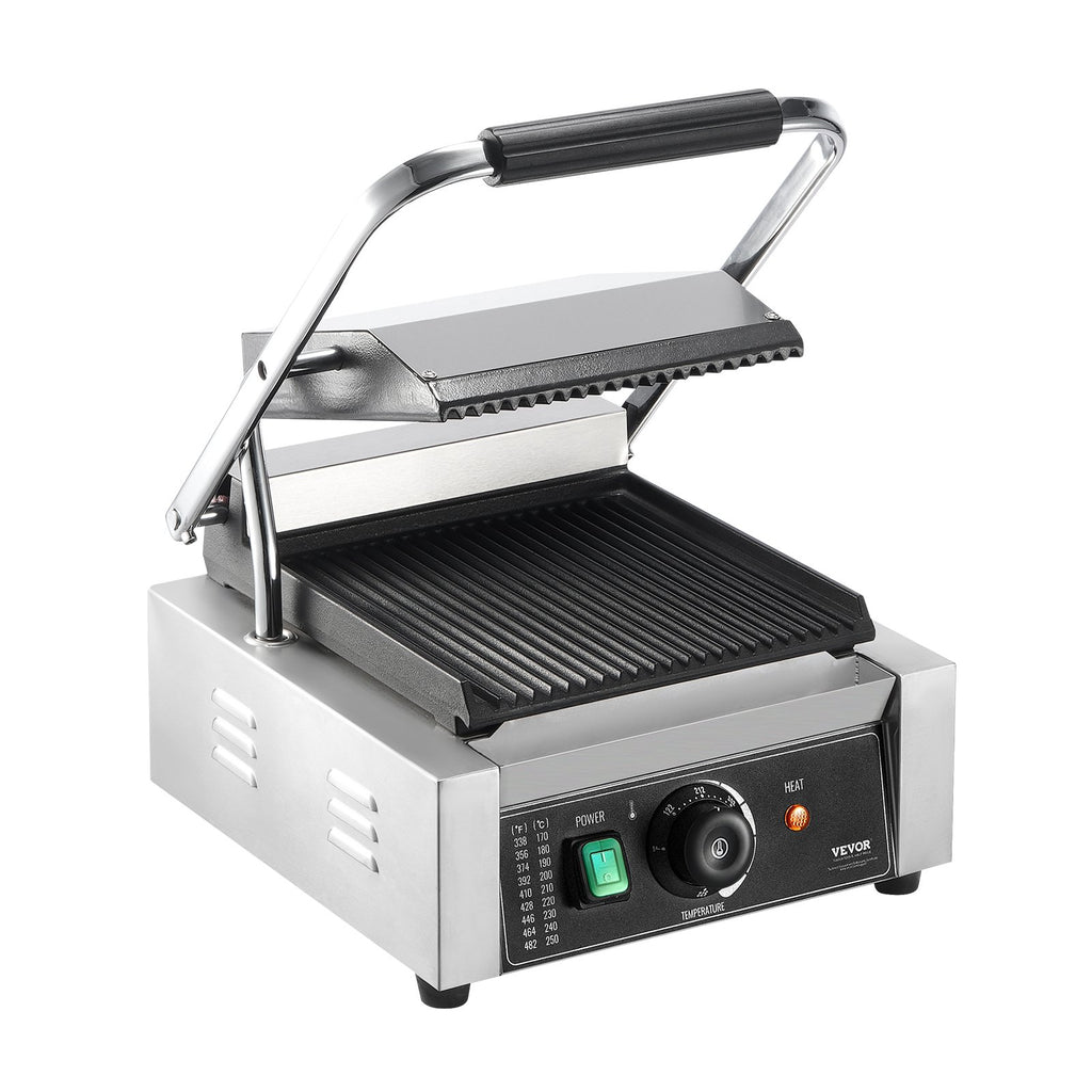 Kontaktinis panini grilis VEVOR HT-811, 1800W