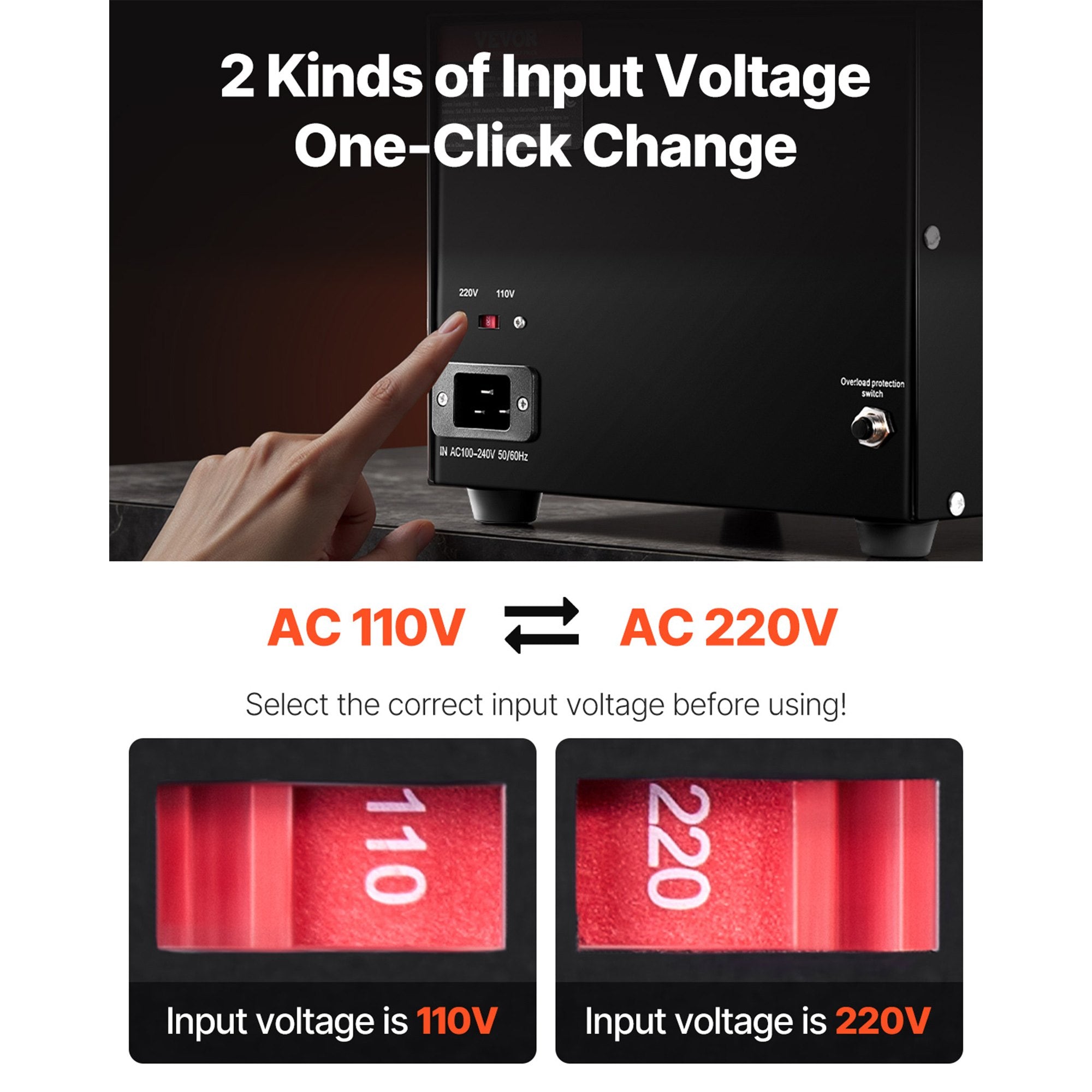 Įtampos keitiklis VEVOR SV-3000VA, 3000W