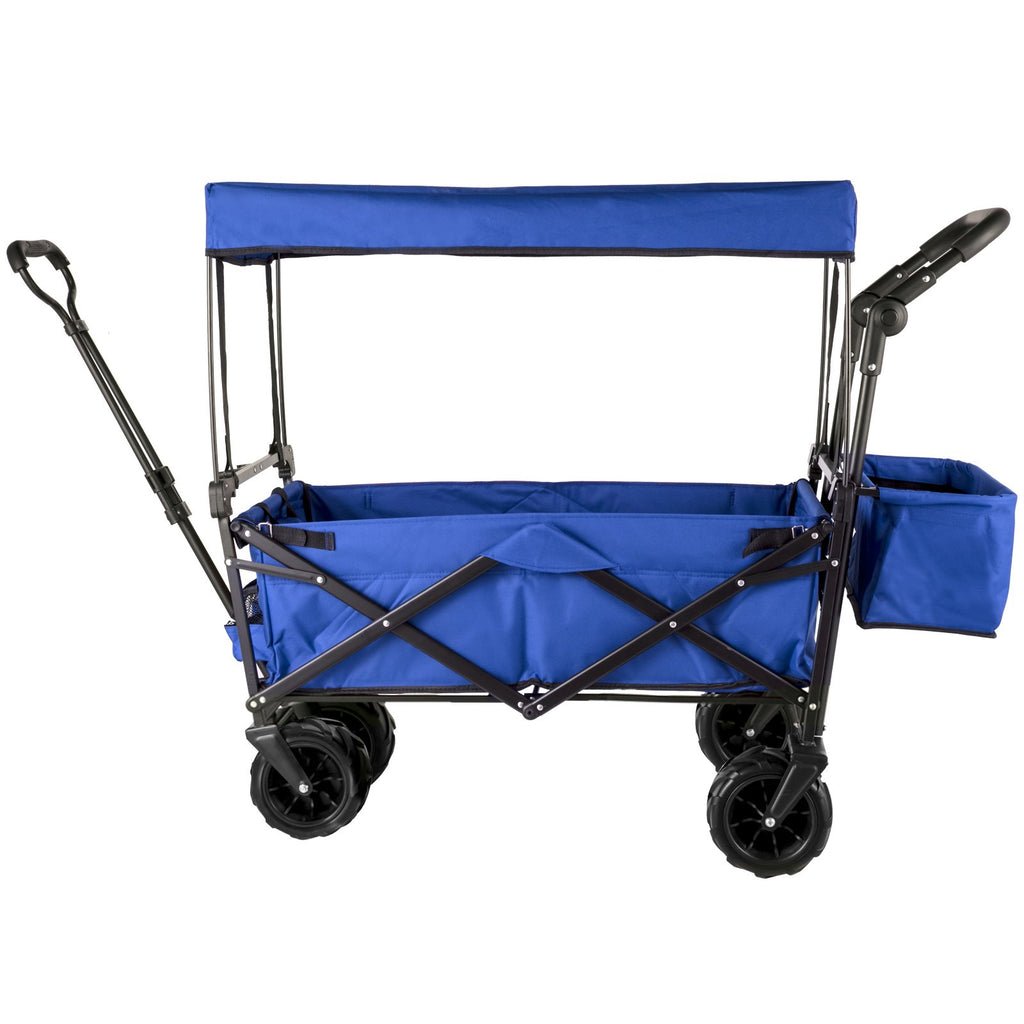 Sulankstomas vežimėlis VEVOR VV-CWC-BLUE, 100 kg keliamoji galia