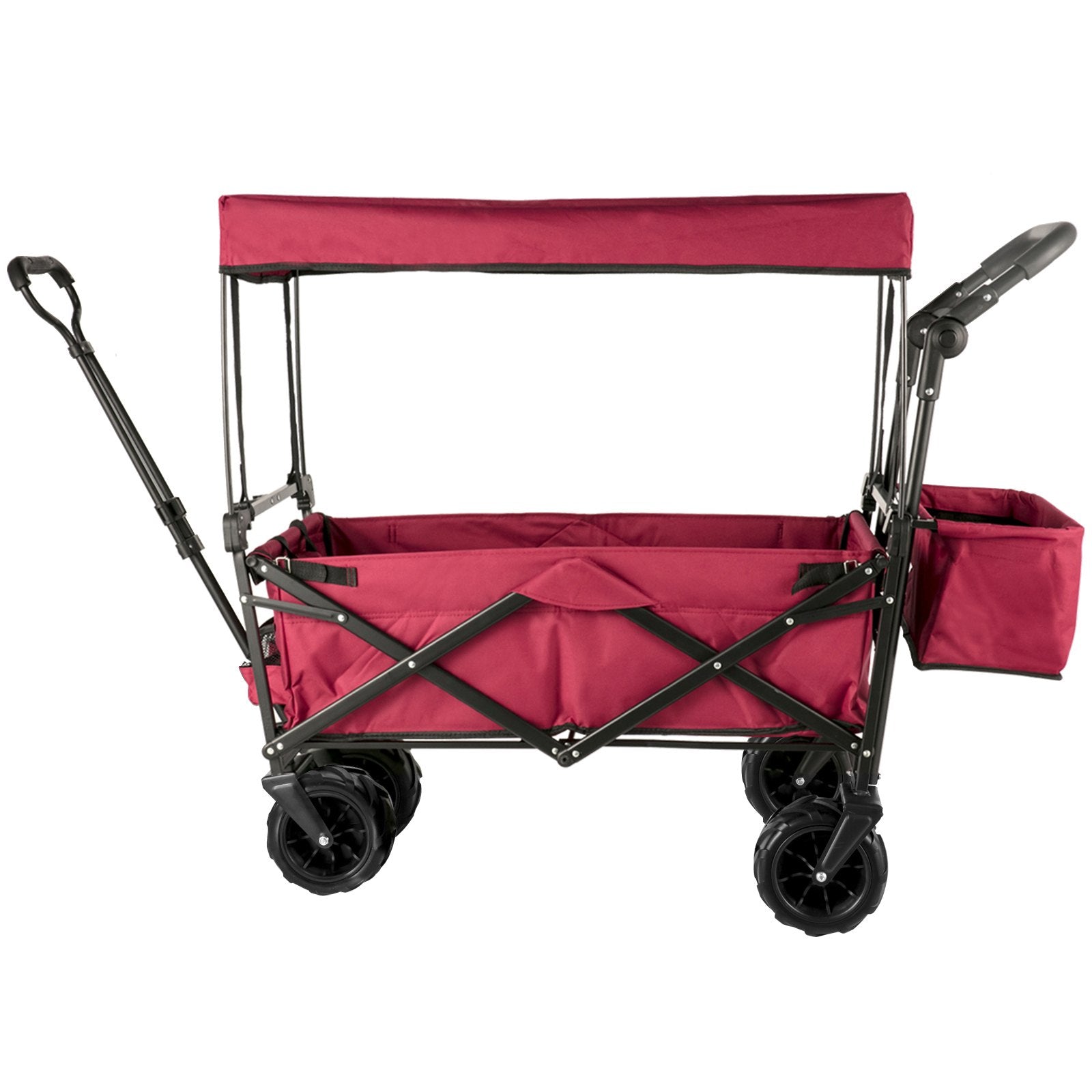 Sulankstomas sodo vežimėlis VEVOR VV-CWC-RED, 100 kg keliamoji galia