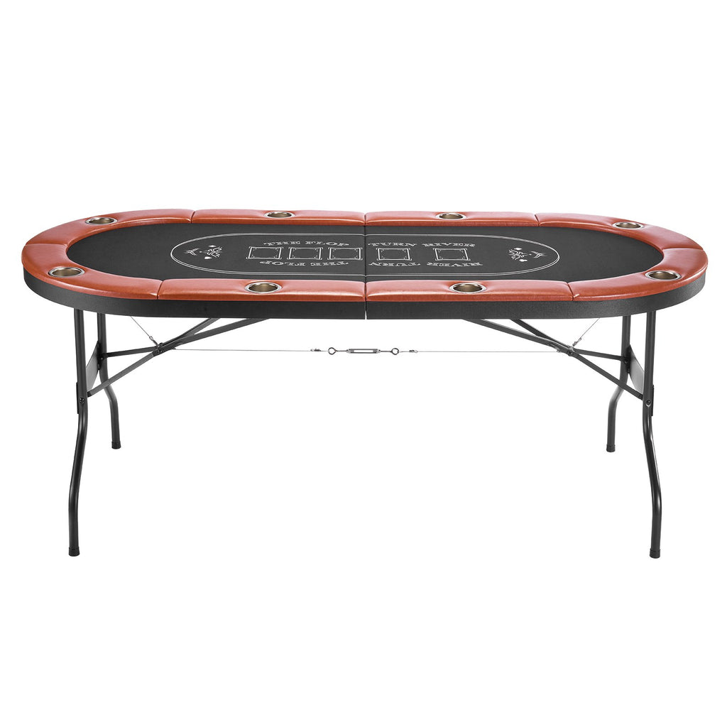 Sulankstomas pokerio stalas VEVOR SUS-7232C, 8 žaidėjams