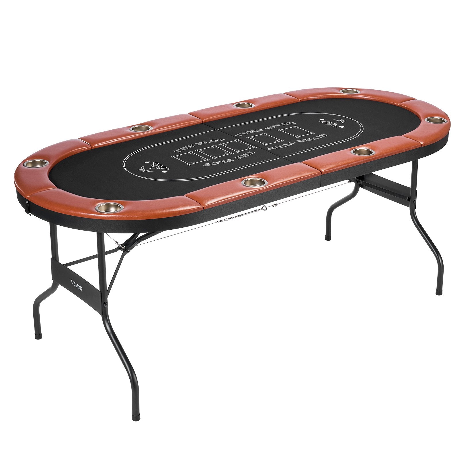Sulankstomas pokerio stalas VEVOR SUS-7232C, 8 žaidėjams
