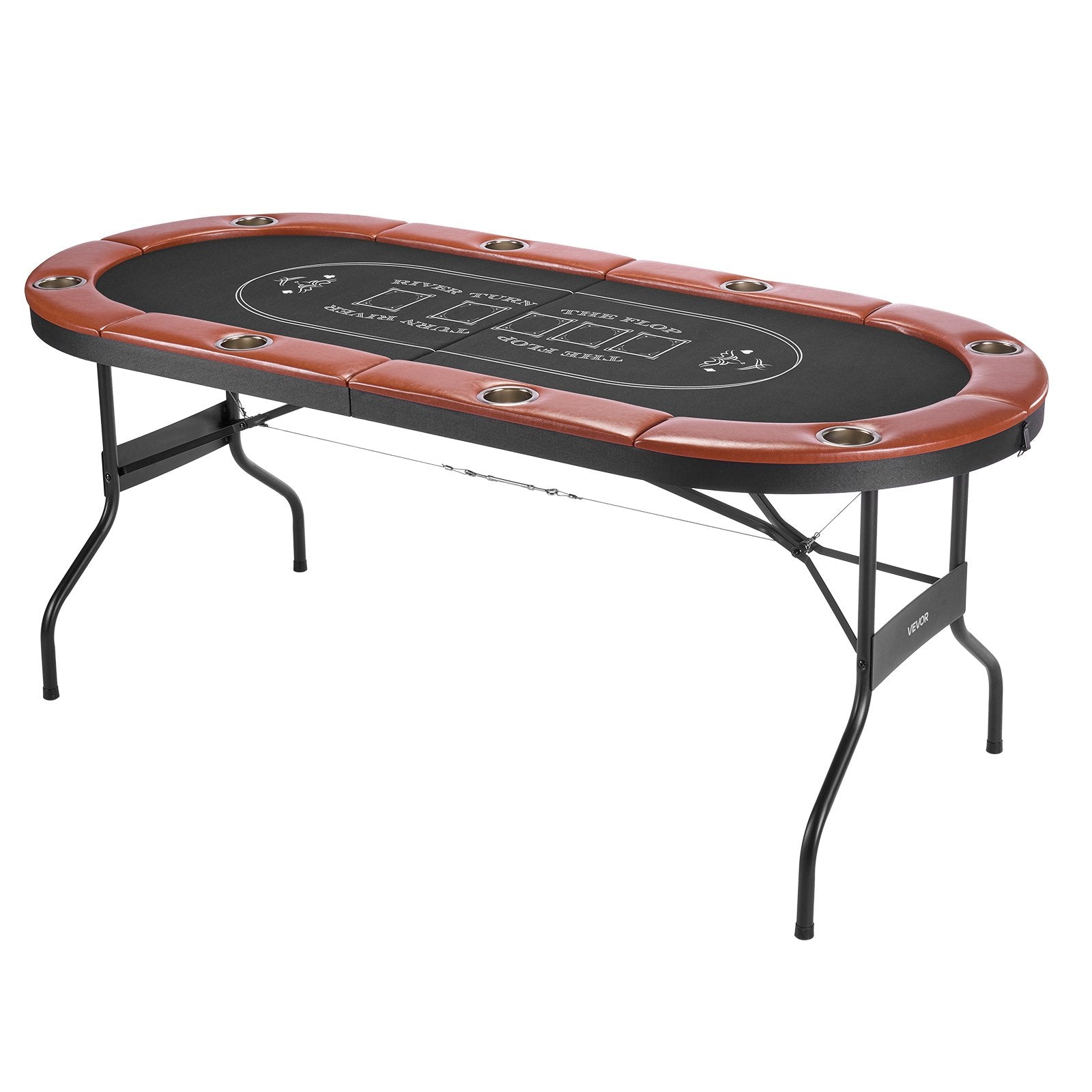 Sulankstomas pokerio stalas VEVOR SUS-7232C, 8 žaidėjams