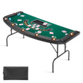 Sulankstomas pokerio stalas VEVOR SUS-7232UF, 7 žaidėjams, 183 cm