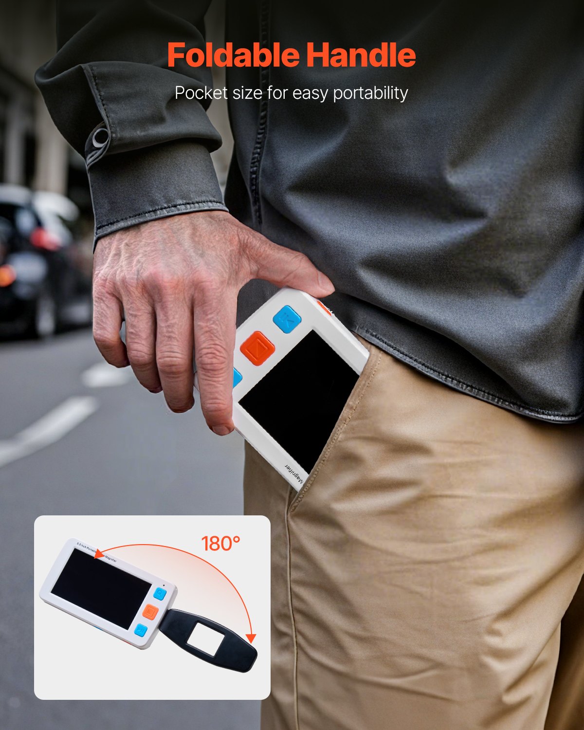 Nešiojamas skaitmeninis didintuvas VEVOR YS011, 4X–32X priartinimas