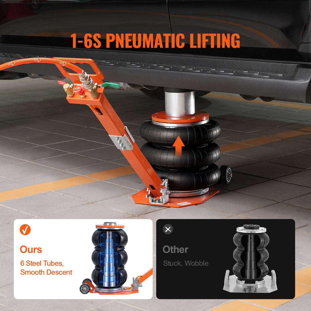 Pneumatinis keltuvas VEVOR ZG-C+, 3 tonos