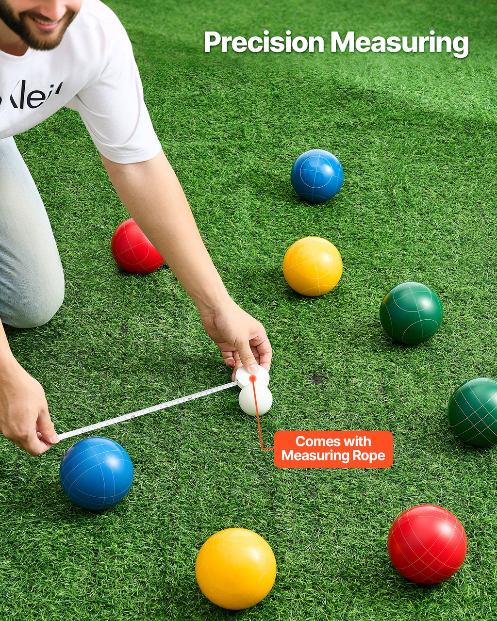 Bocce rutulių rinkinys VEVOR BZ-BBL100mm-4C, 100 mm