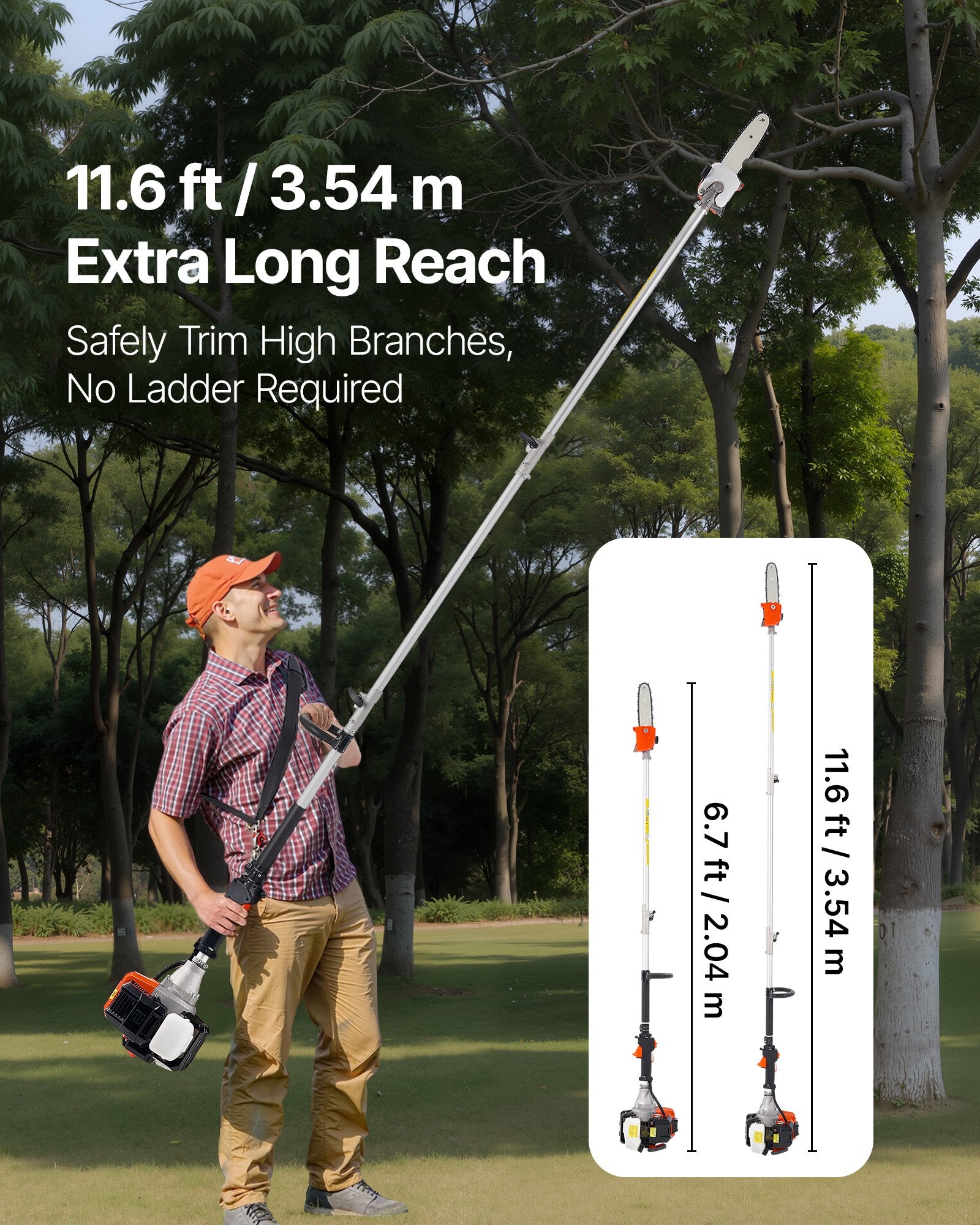 Benzininis aukštapjovė VEVOR 3300, 33 cm³