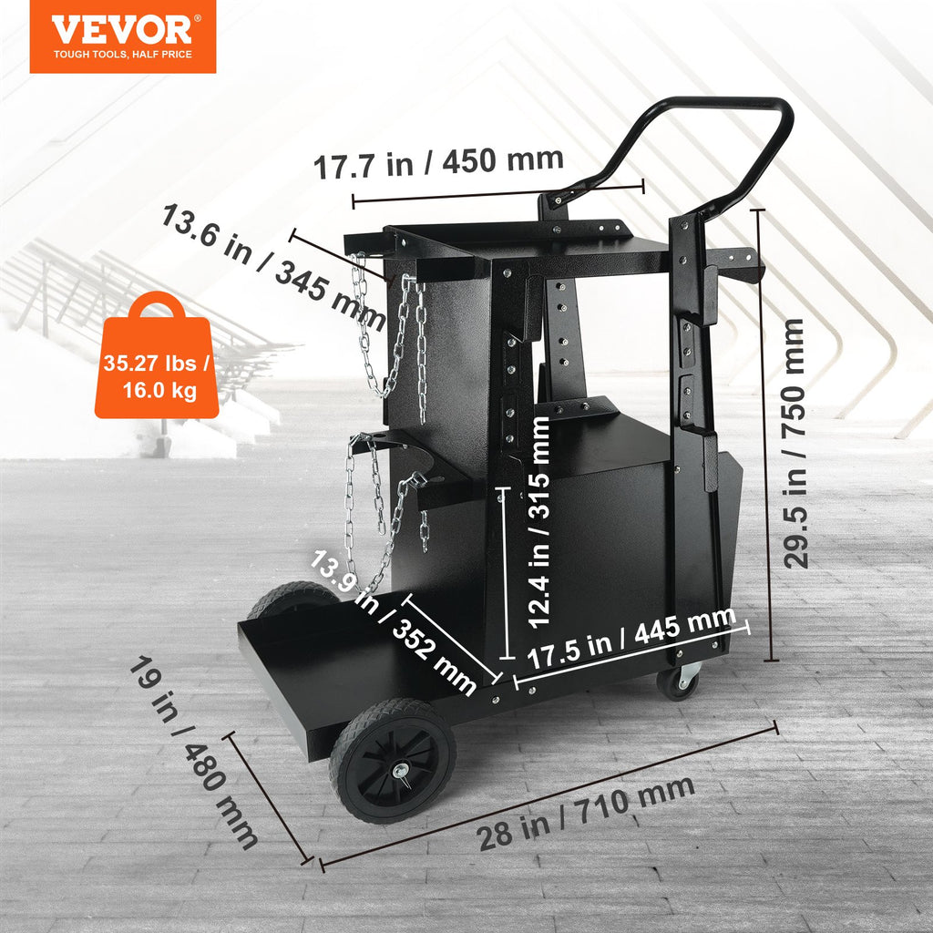 Suvirinimo vežimėlis VEVOR WT-79, 120 kg keliamoji galia