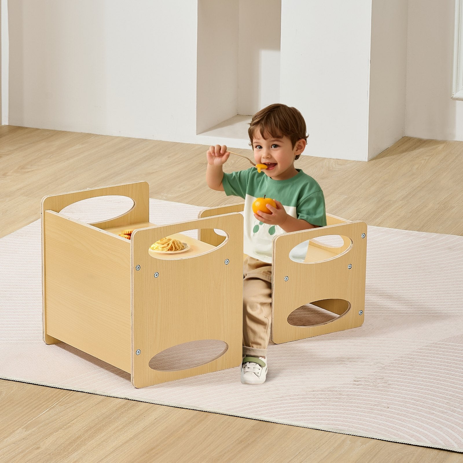 Montessori baldų komplektas VEVOR SYD03, reguliuojamo aukščio