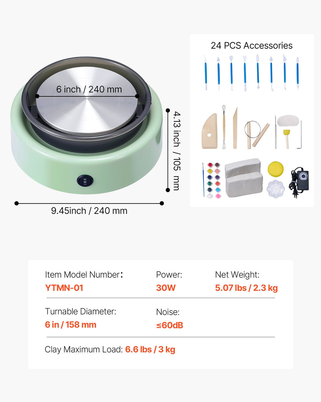 Miniatiūrinės žiedimo staklės VEVOR YTMN-01, 158 mm diskas