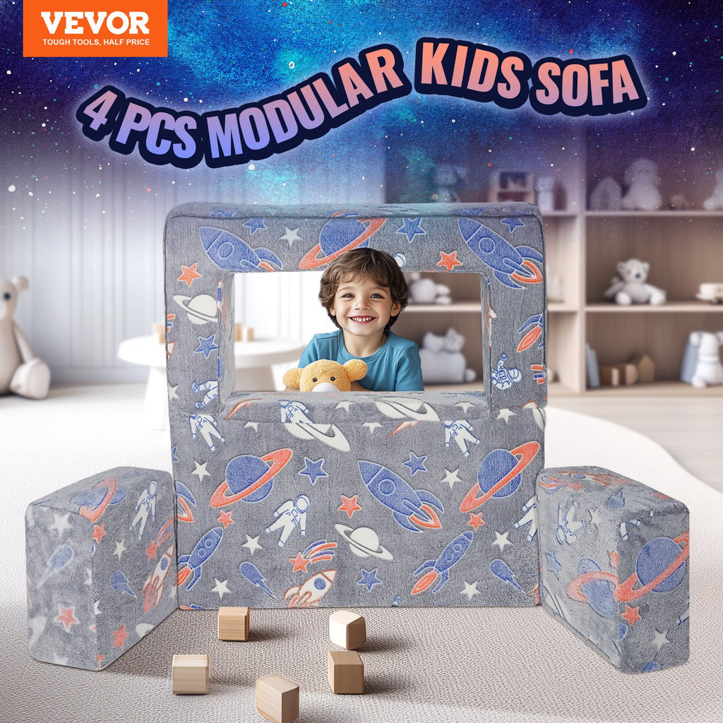 Vaikiška sofa-lova VEVOR ETDST004, 4 dalių