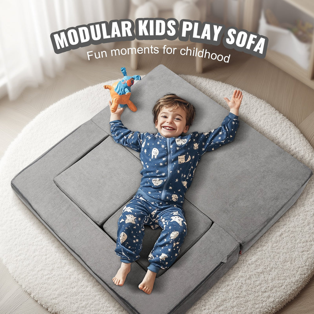 Modulinė vaikiška sofa VEVOR ETDST005, 4 dalių rinkinys
