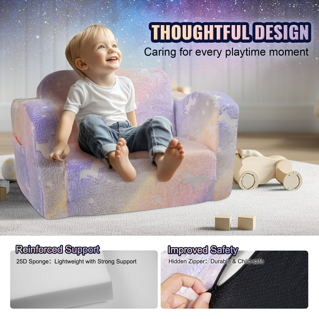 Vaikiška sofa-lova VEVOR ETZDD-02, 2-in-1 transformuojama
