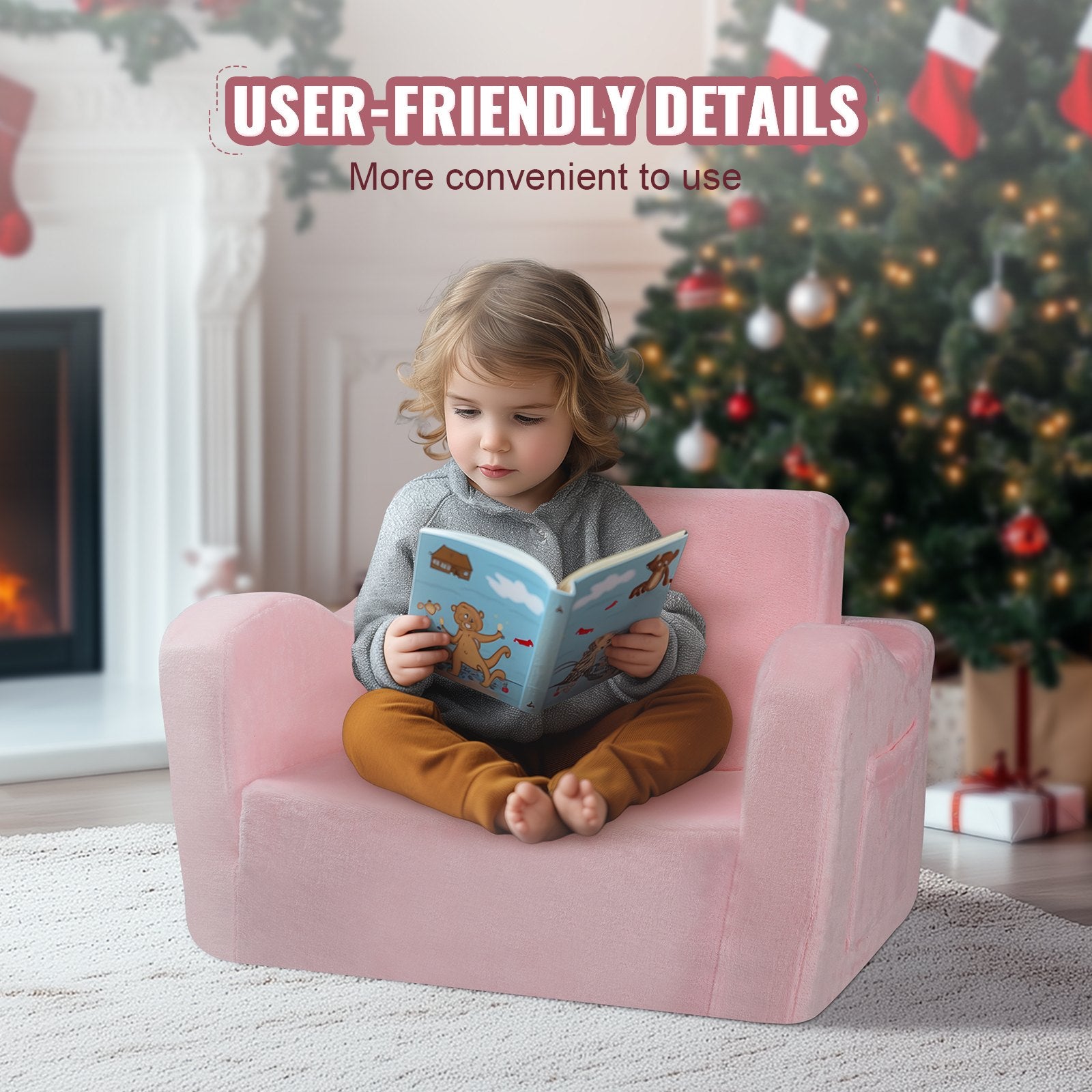 Vaikiška sofa-lova VEVOR FL-XY-1, 2-in-1