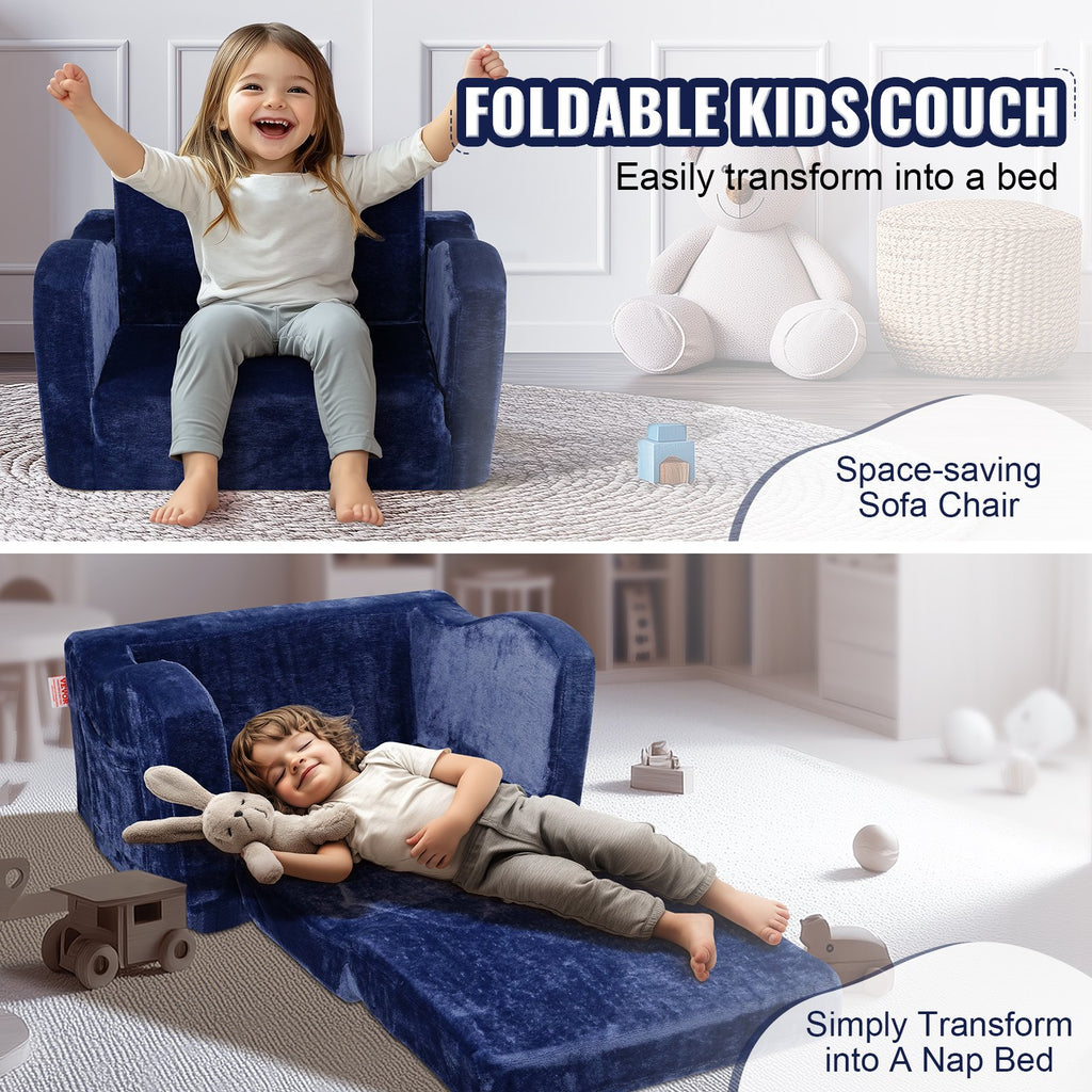 Vaikiška sofa-lova VEVOR FL-XY-2, 2-in-1 išskleidžiama